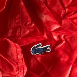 Izod Lacoste Rain Red Jacket